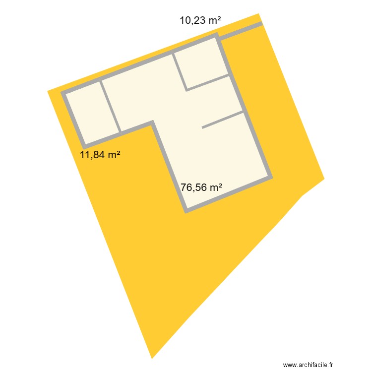 plein pied 2. Plan de 3 pièces et 99 m2