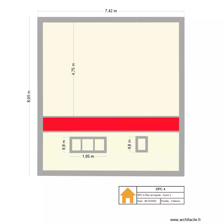 DPC 4 1.3. Plan de 7 pièces et 53 m² DPC 4 1.3. Plan de 7 pièces et 53 m²