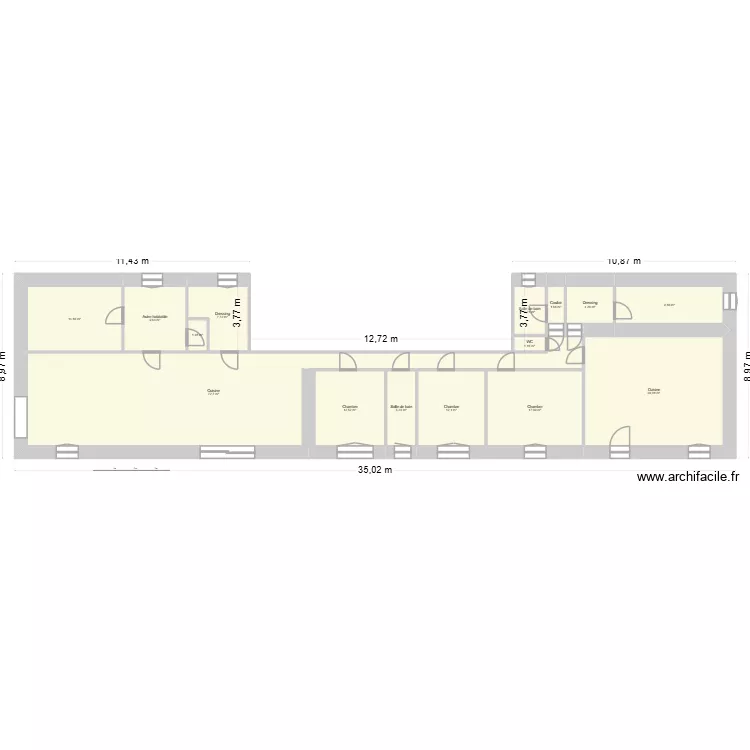 MANCEAU. Plan de 15 et 210 m² MANCEAU. Plan de 15 et 210 m²