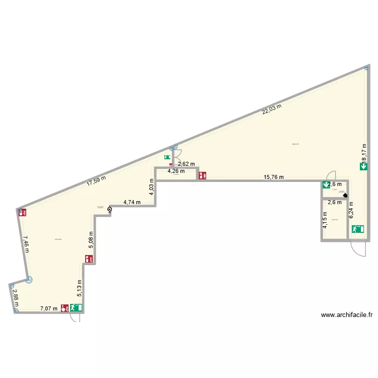 COSY SECURITE INCENDIE. Plan de 5 pièces et 308 m²