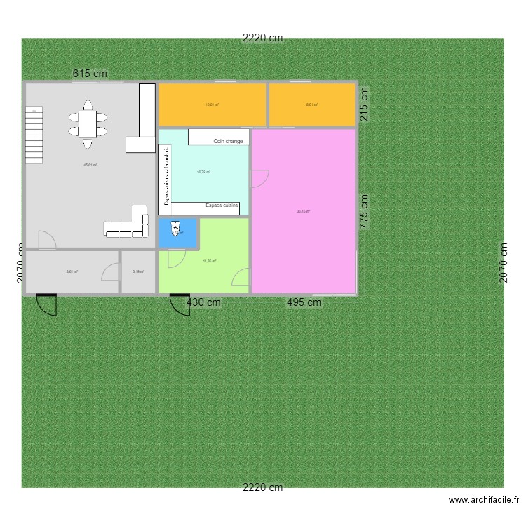 milieux d'accuille01-1. Plan de 9 pièces et 143 m2