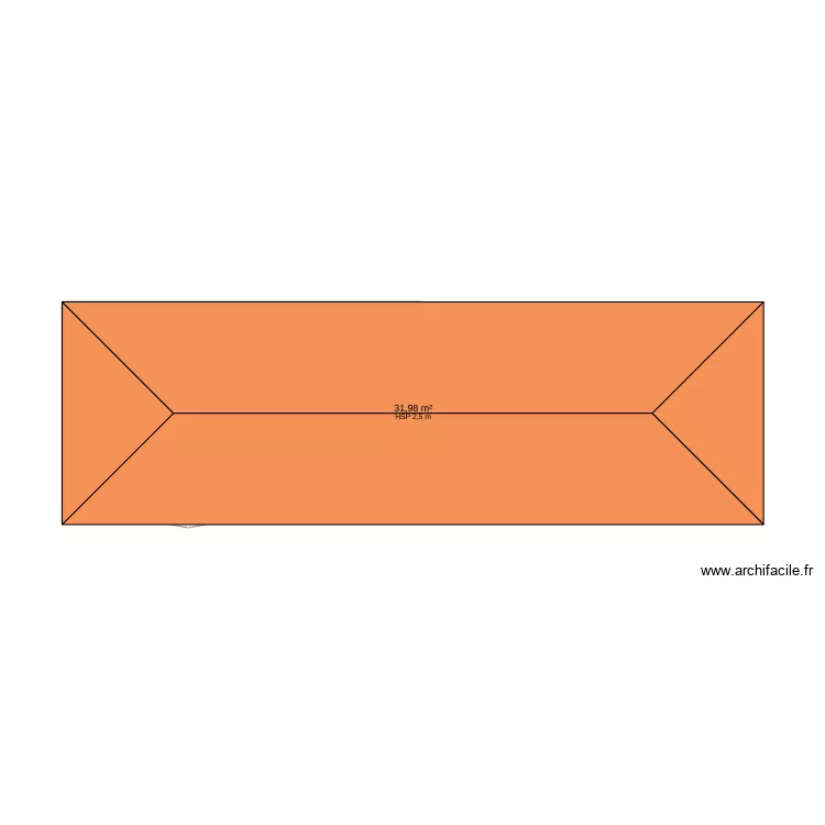 facade gaillefontaine. Plan de 1  et 32 m²