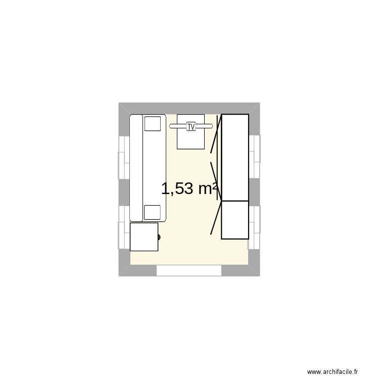 cabine . Plan de 0 pièce et 0 m2