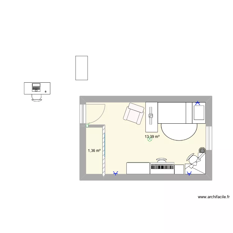 ma chambre 1. Plan de 