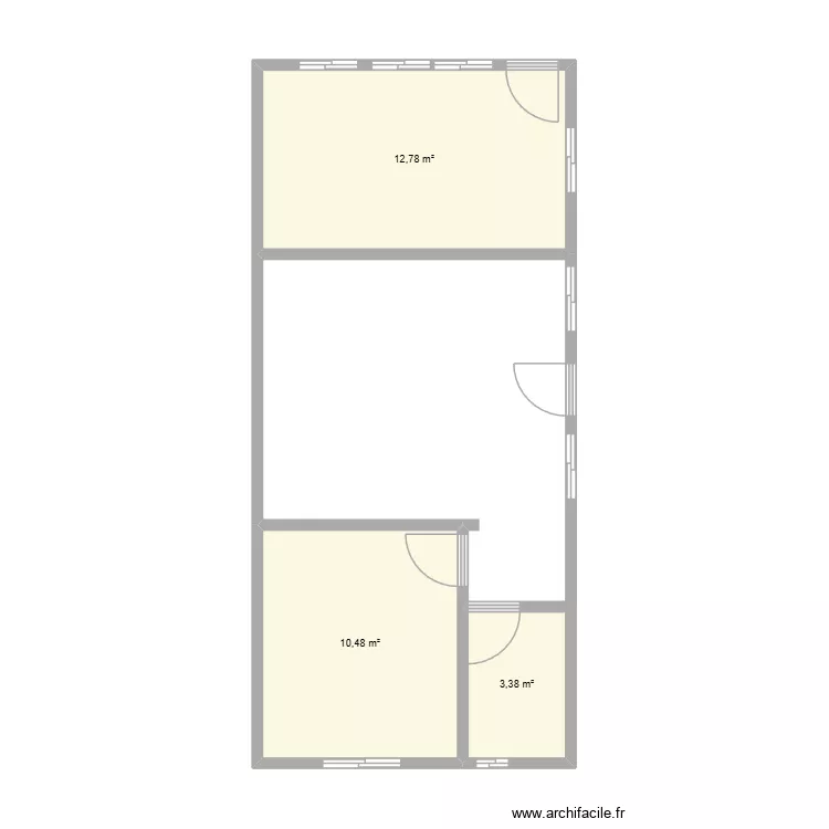 plan SS. Plan de 3  et 27 m²