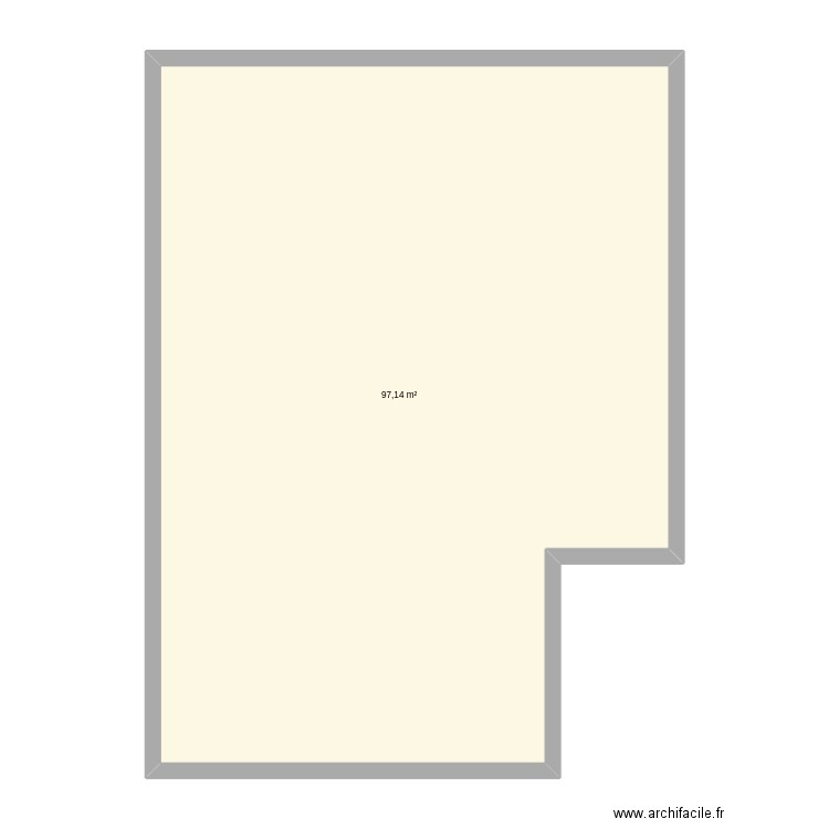 maison dr jeune. Plan de 1 pièce et 97 m2