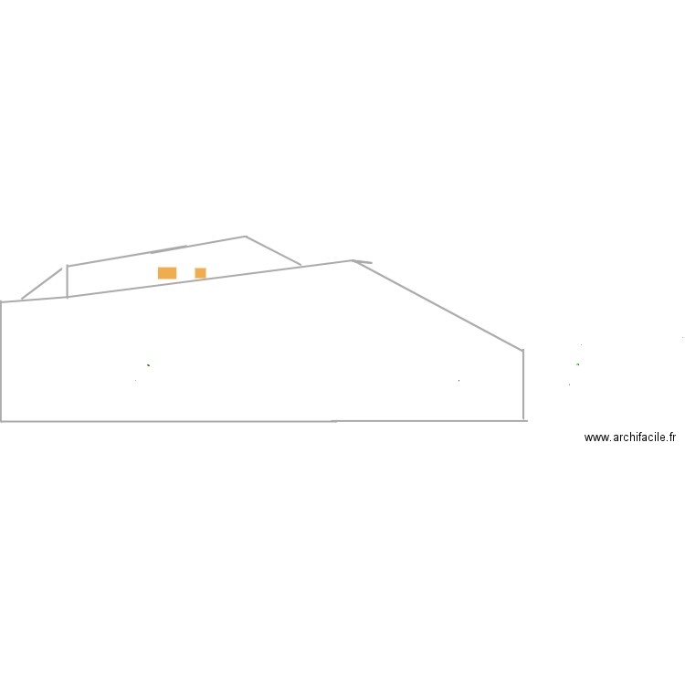 FACADE NORD. Plan de 5 pièces et 1 m2
