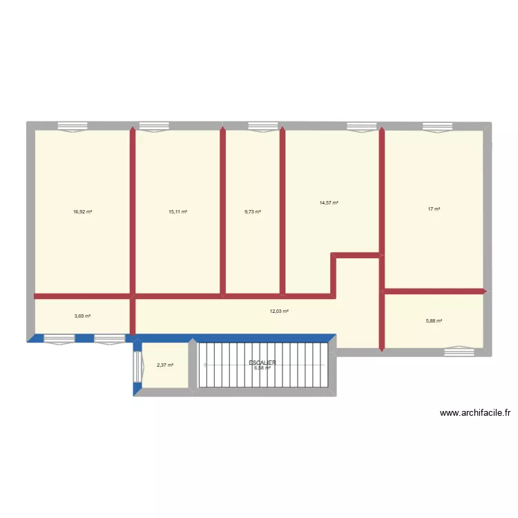 PAUL BERT R+1 PRO. Plan de 10  et 104 m²