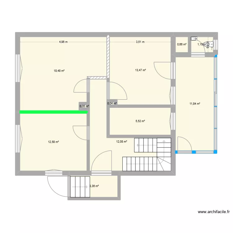 NIEDER v2. Plan de 11  et 79 m²