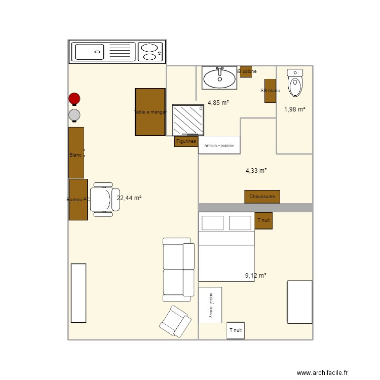 Appartement Ancenis. Plan de 0 pièce et 0 m2