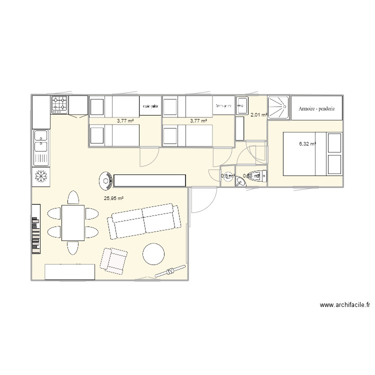 Mobil home chambres élargies. Plan de 0 pièce et 0 m2