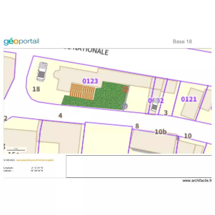 Essai No 18 Exterieur. Plan de 
