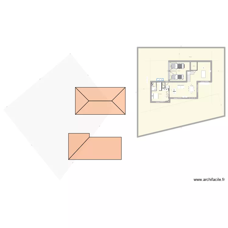 Anna et Dj&eacute; v2. Plan de 