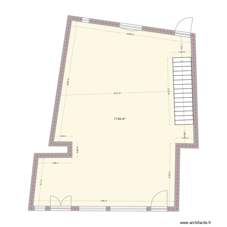 RDC Moulin. Plan de 0 pièce et 0 m2 RDC Moulin. Plan de 0 pièce et 0 m2