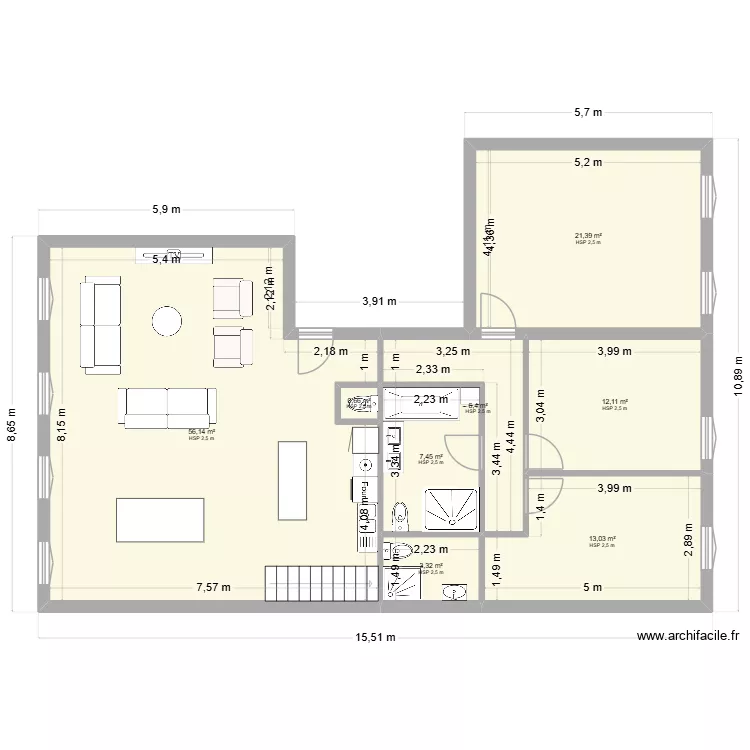 Appart à rénover. Plan de Appart à rénover. Plan de