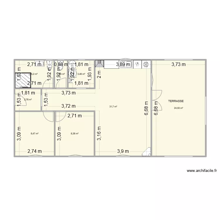 holiday f modifé. Plan de 8 et 87 m² holiday f modifé. Plan de 8 et 87 m²