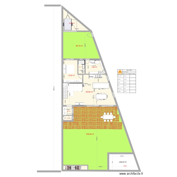 nouveau plan jo melet 2 etage. Plan de 11 pièces et 234 m2