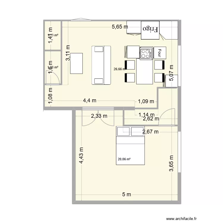 JAJA38v3. Plan de 4 et 49 m² JAJA38v3. Plan de 4 et 49 m²