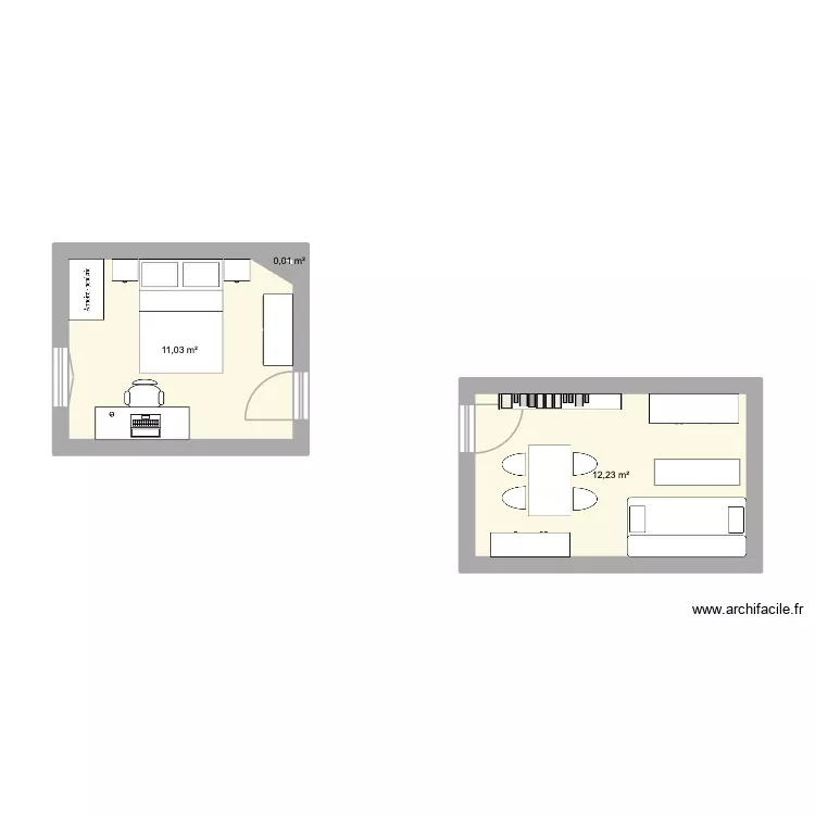 Neww life. Plan de 3 et 23 m² Neww life. Plan de 3 et 23 m²