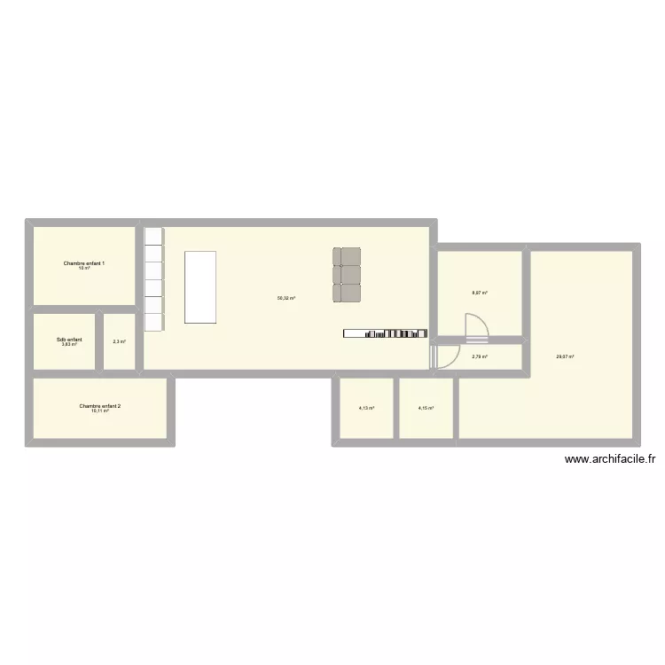 Papara. Plan de 10 et 126 m² Papara. Plan de 10 et 126 m²