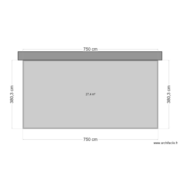 face coté ouest. Plan de 0 pièce et 0 m2