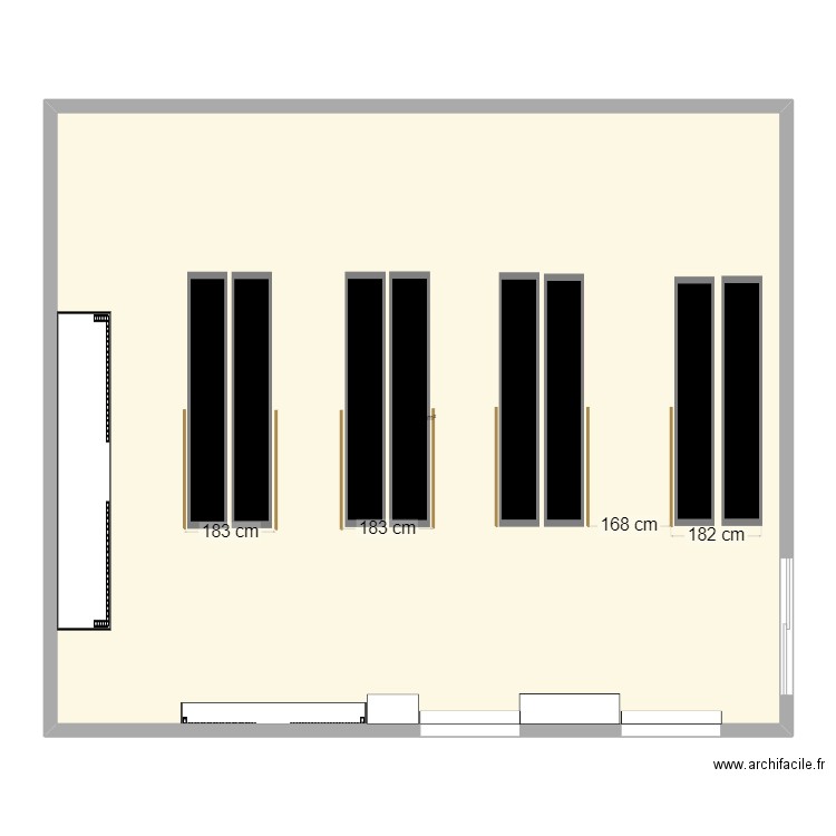 lievin. Plan de 1 pièce et 178 m2