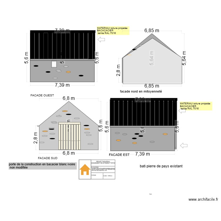 BATISSE PROJET. Plan de 0 pièce et 0 m2