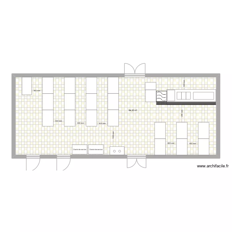 OGEC ST AUGUSTIN A CREMIEU 3. Plan de 1  et 84 m²