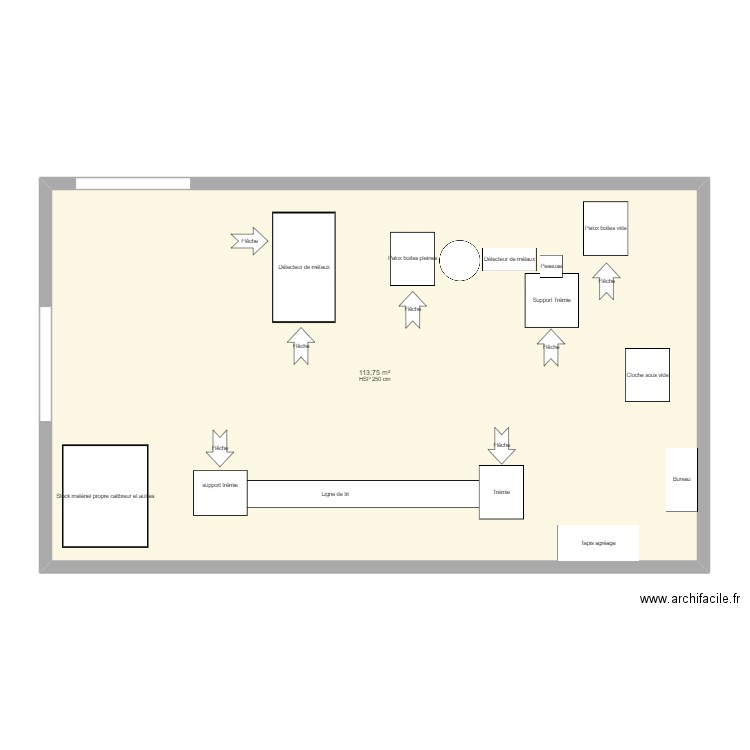 Atelier ALM Version 6. Plan de 1 pièce et 114 m2