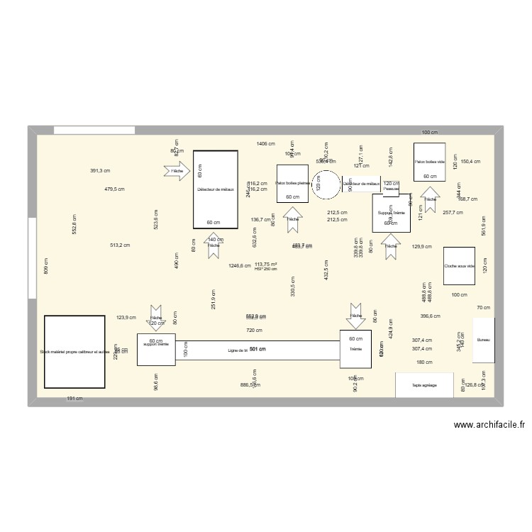 Atelier ALM Version 6. Plan de 1 pièce et 114 m2