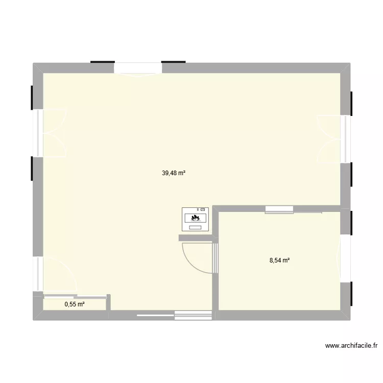 salon. Plan de 3 Pièces et 49 m² salon. Plan de 3 Pièces et 49 m²