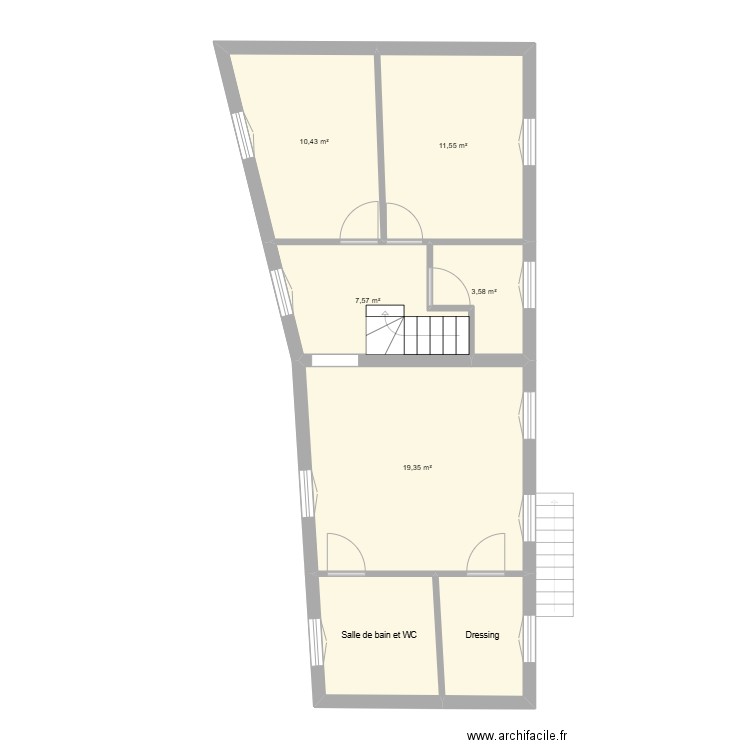 RDC GEMMA. Plan de 10 pièces et 127 m2