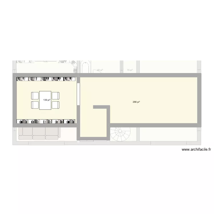 Aménagement dans le toit. Plan de 7 et 104 m² Aménagement dans le toit. Plan de 7 et 104 m²