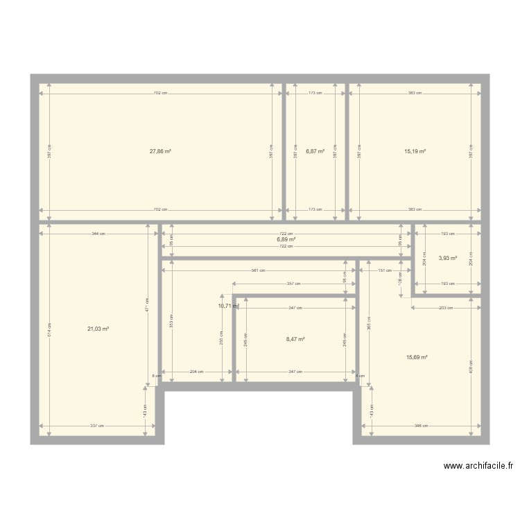 di-liberto. Plan de 18 pièces et 228 m2