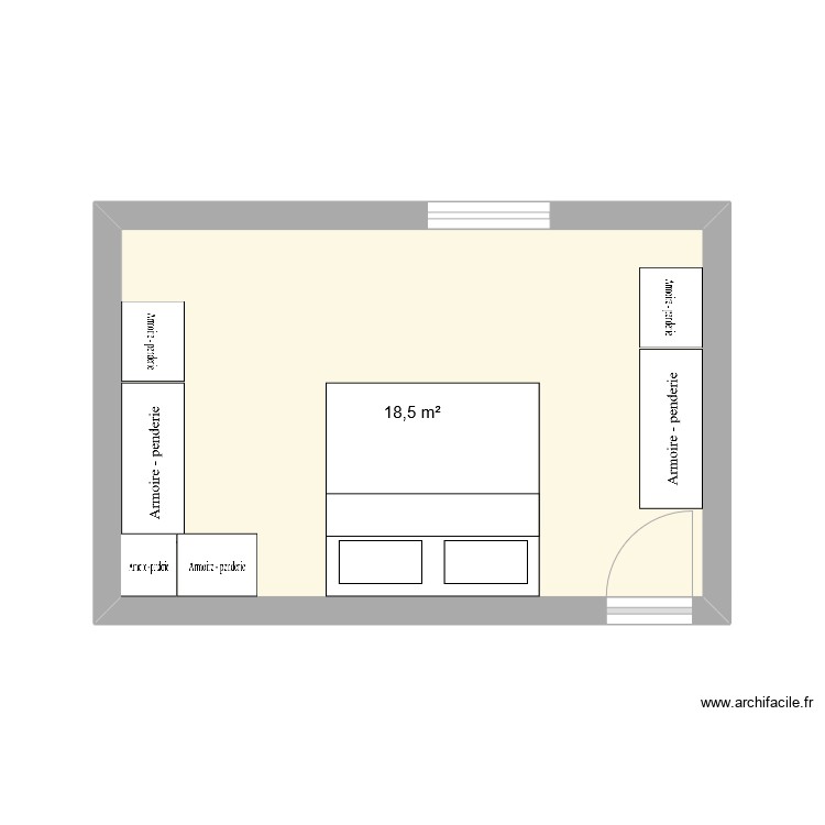 Chambre principale 2.0. Plan de 0 pièce et 0 m2