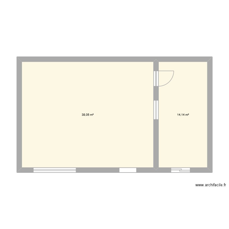 adoc exercice 2. Plan de 2 pièces et 52 m2