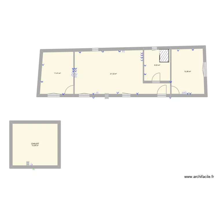 maison placy prises internet. Plan de 5 et 74 m² maison placy prises internet. Plan de 5 et 74 m²