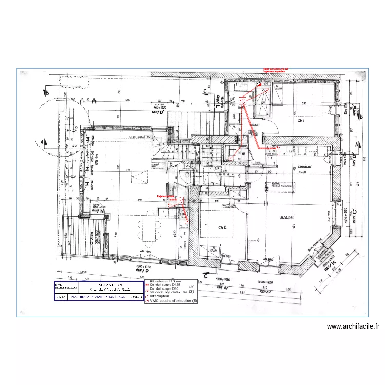 PLAN VMC ETAGE 1 ind C. Plan de 