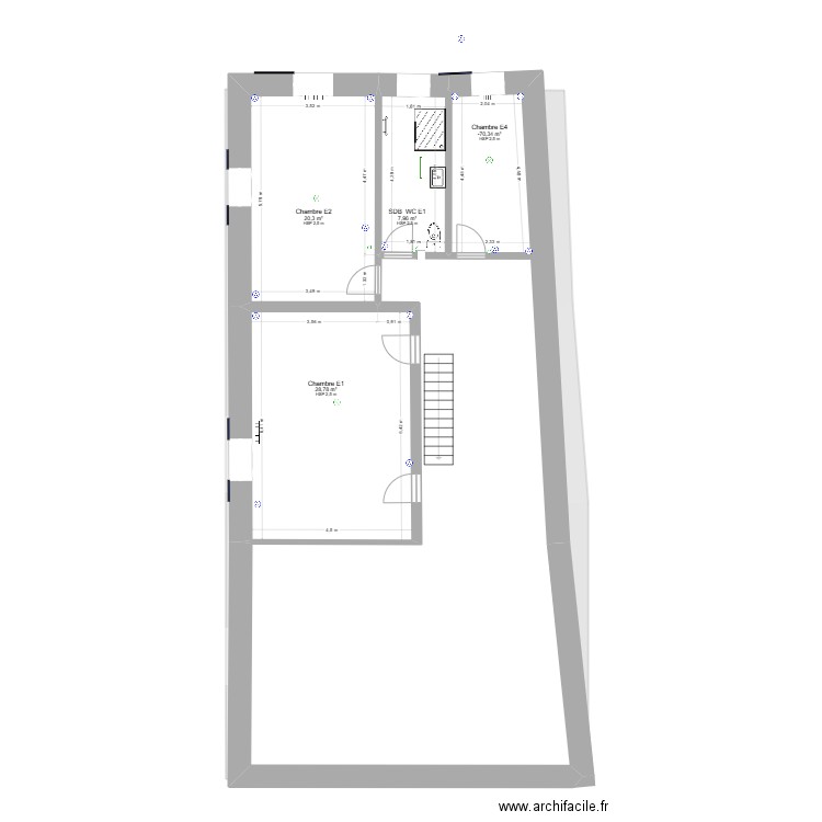 Sauvoy V1. Plan de 11 pièces et 209 m2