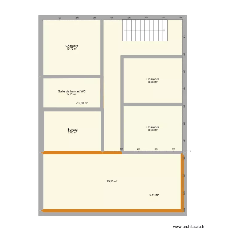 Combles 1. Plan de 8 et 69 m² Combles 1. Plan de 8 et 69 m²