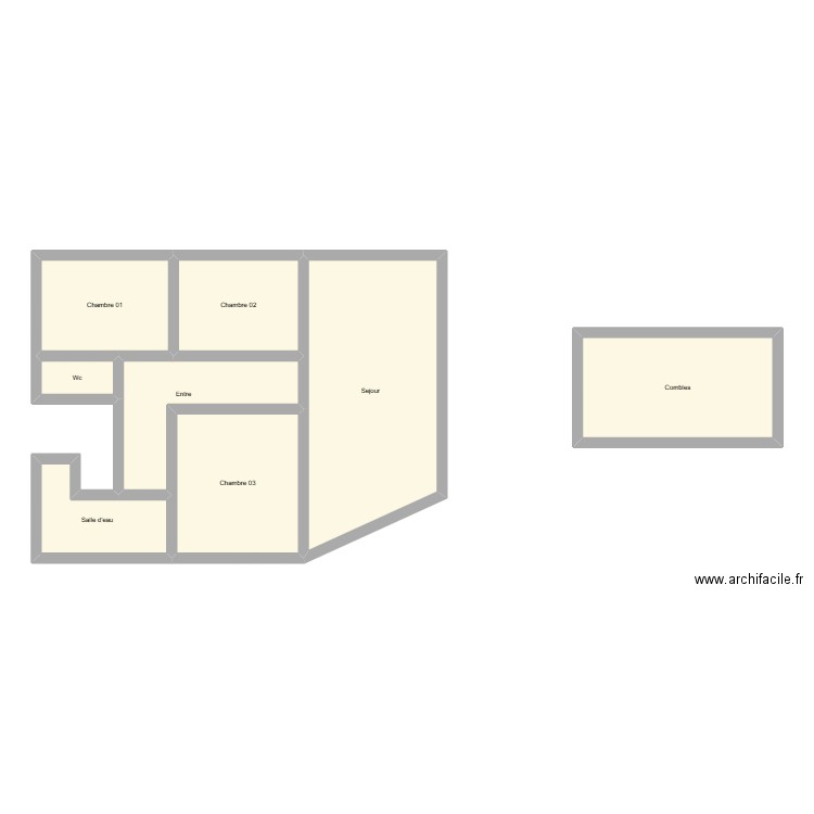 350602294B. Plan de 8 pièces et 88 m2