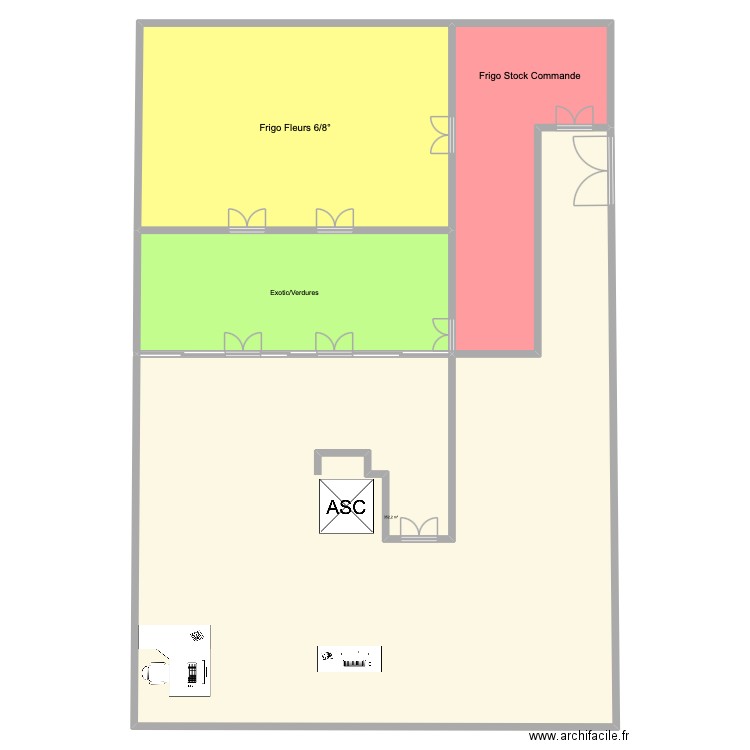 vessy frigo. Plan de 4 pièces et 601 m2