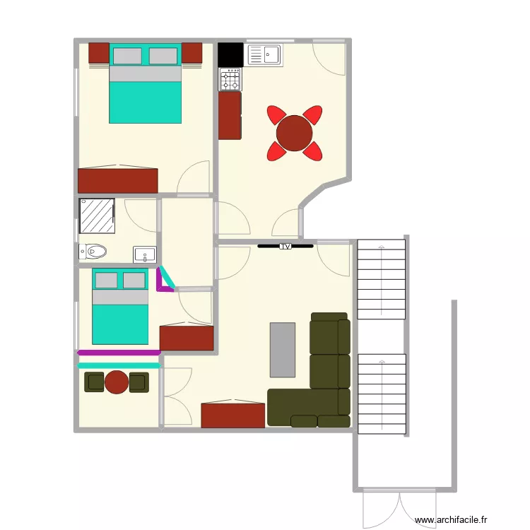 Appartement I INSS. Plan de 