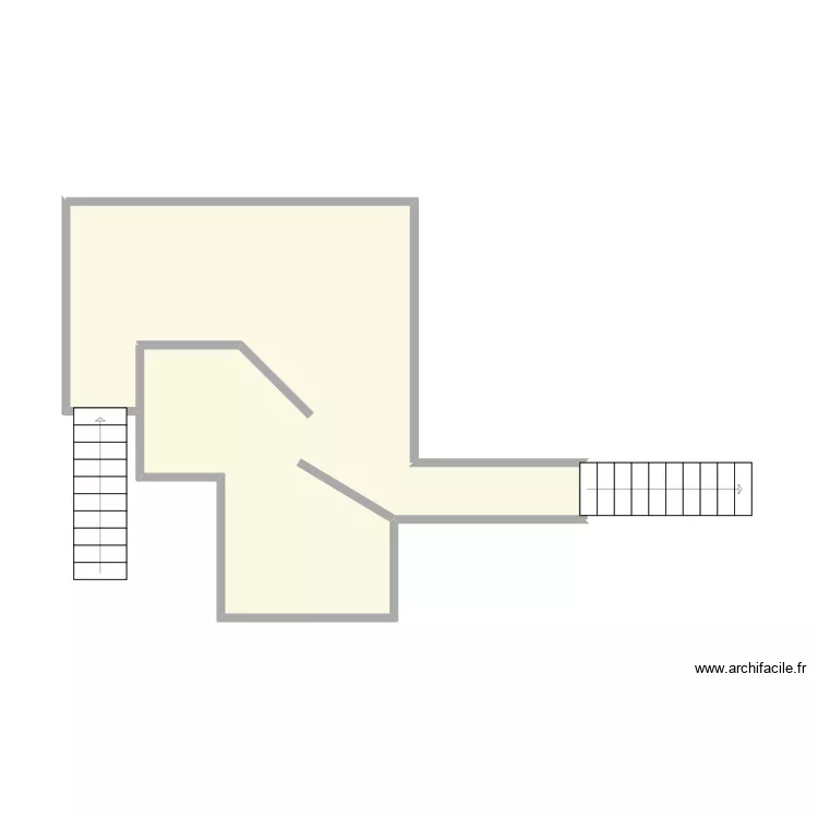 Niveau -1. Plan de 1  et 27 m²