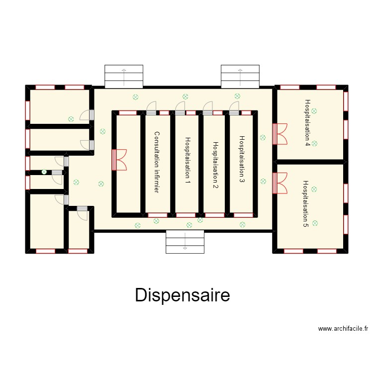 circuit lumiere dispensaire BOPA. Plan de 0 pièce et 0 m2