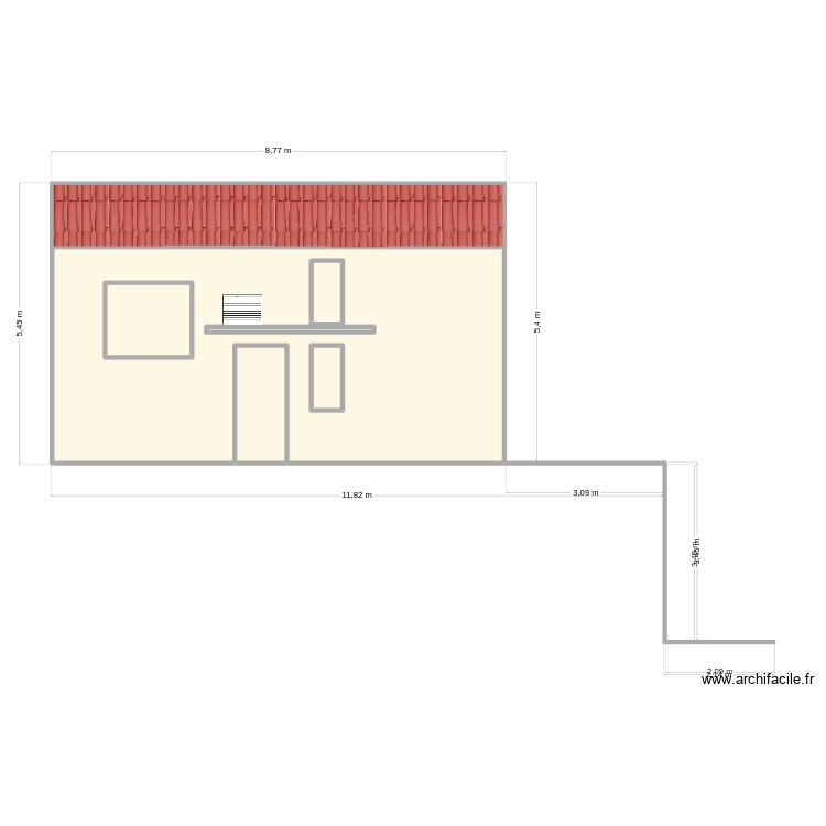 facade_ouest_trevoux. Plan de 0 pièce et 0 m2