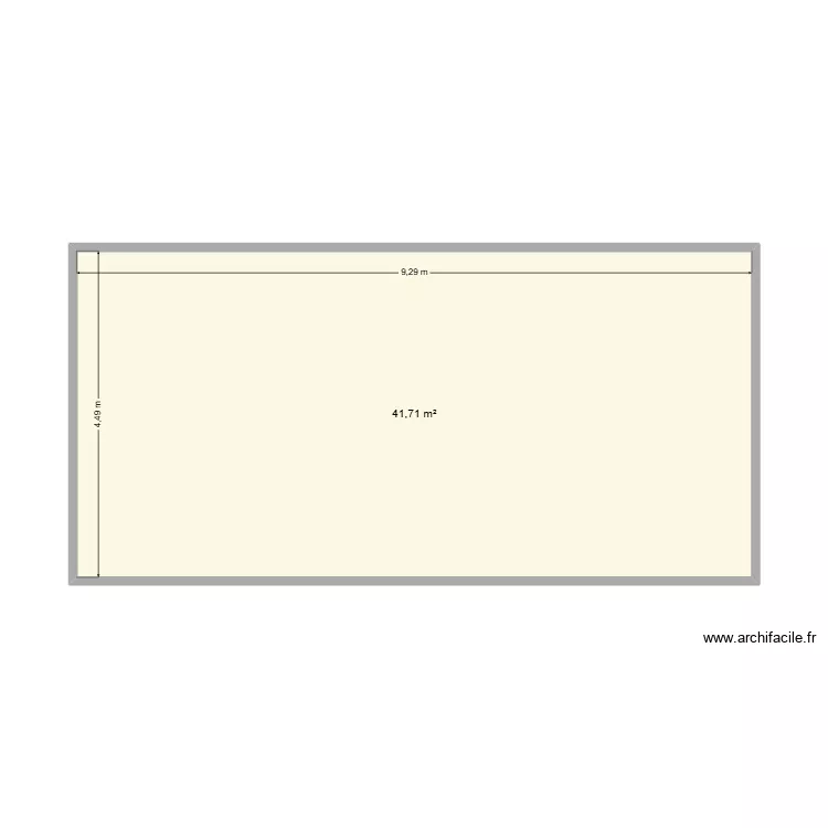 A3 MAISON. Plan de 1  et 42 m²