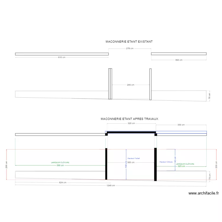 MONTI - GARCHES . Plan de 