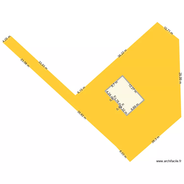 Plan de masse cadastre. Plan de 