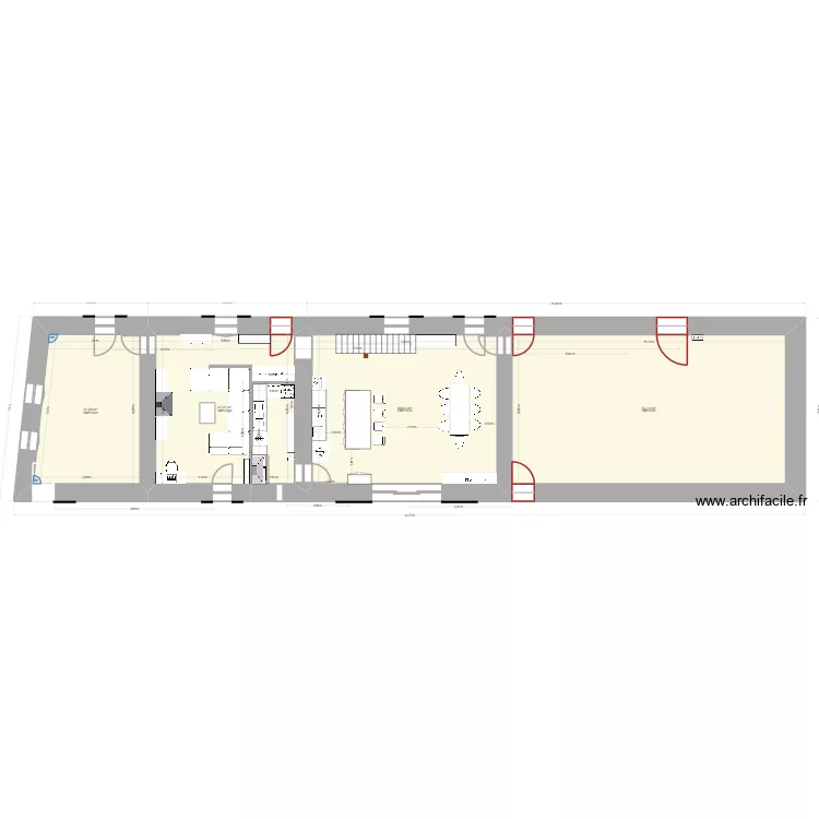maison compl&egrave;te VERSION JM. Plan de 22  et 375 m²